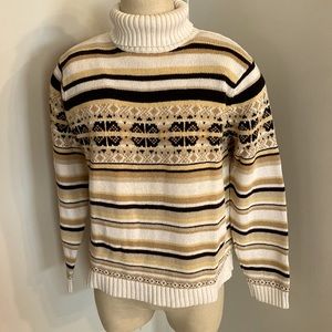 IZOD stripped turtleneck sweater